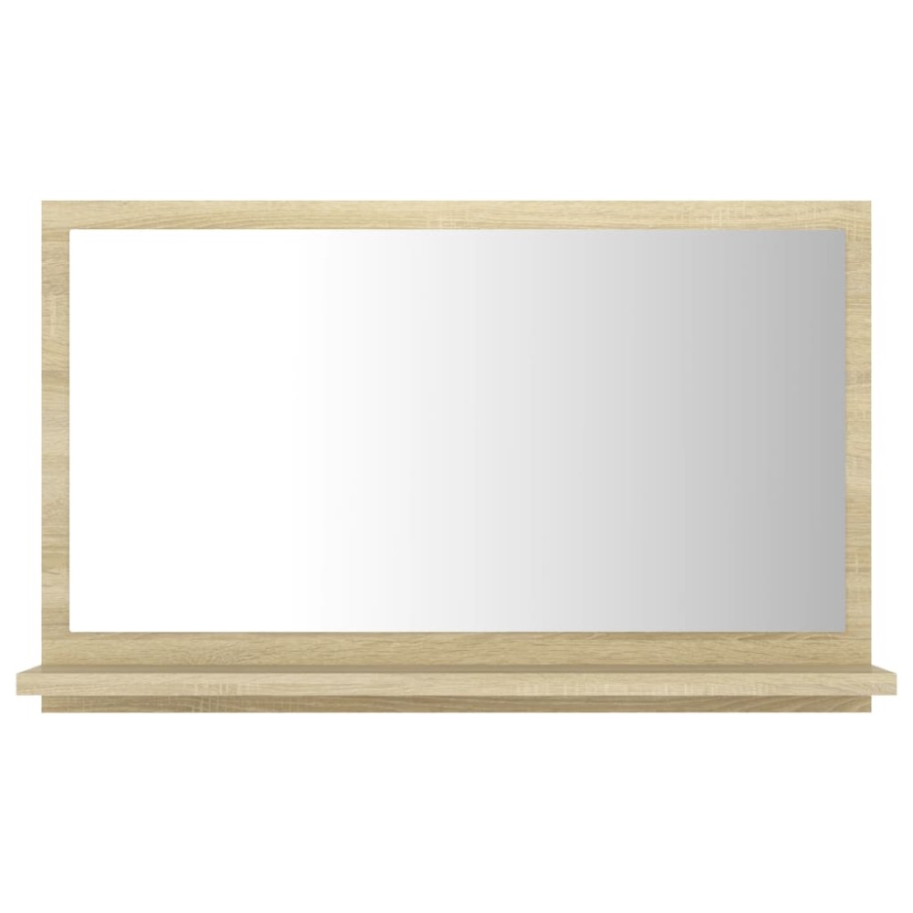 vidaXL Καθρέφτης Μπάνιου Sonoma Δρυς 60 x 10,5 x 37 εκ. Επεξ. Ξύλο