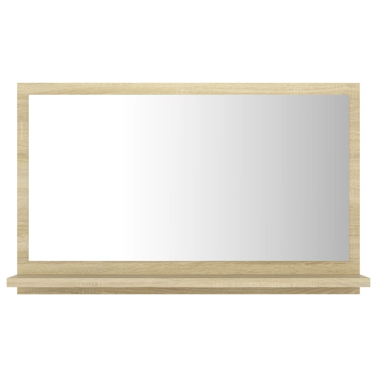 vidaXL Καθρέφτης Μπάνιου Sonoma Δρυς 60 x 10,5 x 37 εκ. Μοριοσανίδα