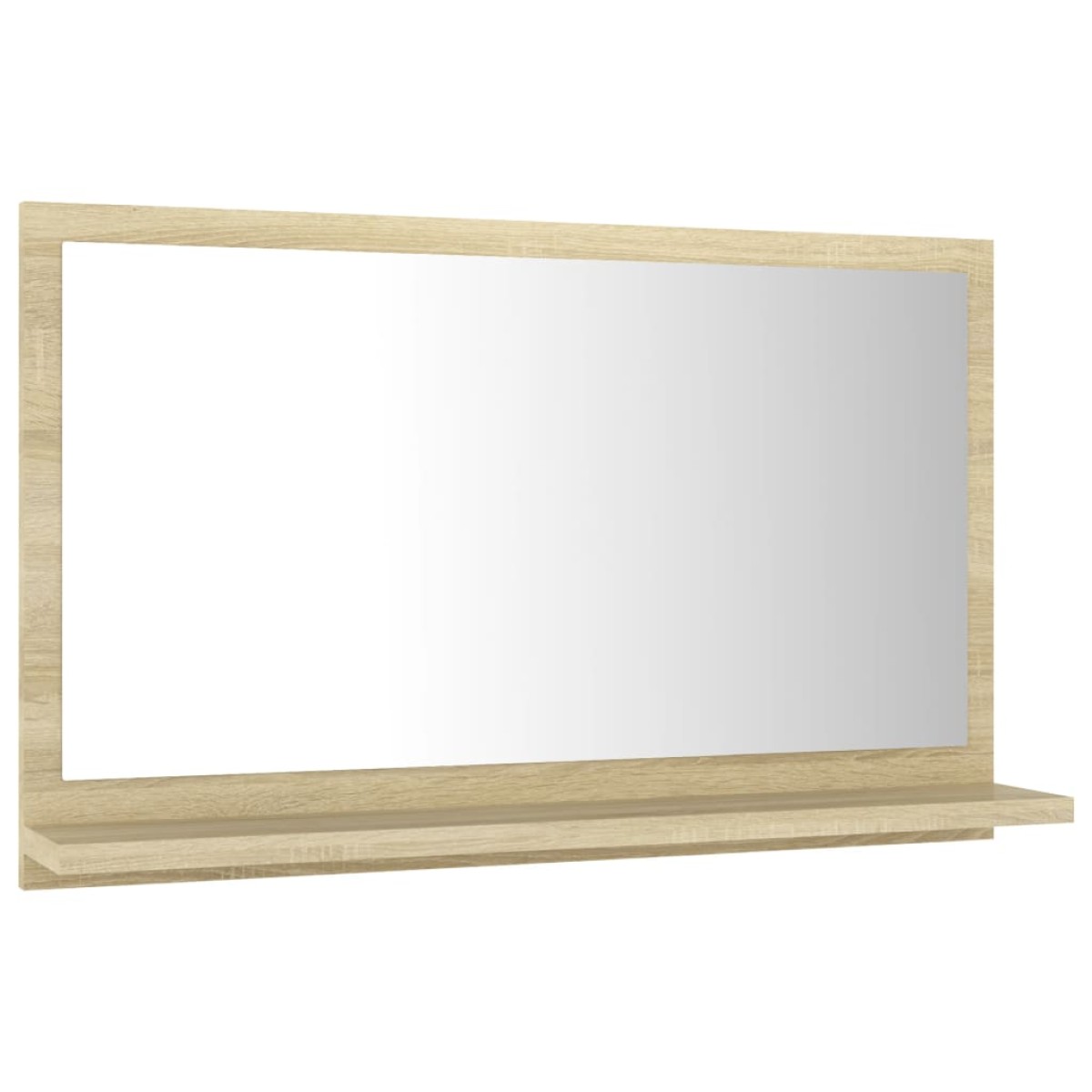 vidaXL Καθρέφτης Μπάνιου Sonoma Δρυς 60 x 10,5 x 37 εκ. Μοριοσανίδα