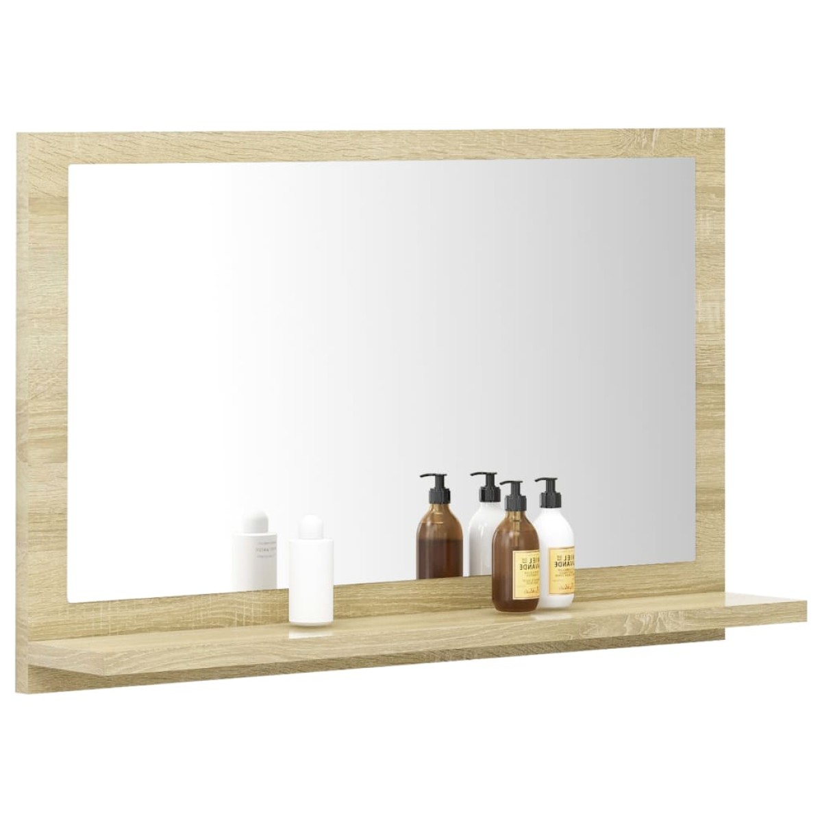 vidaXL Καθρέφτης Μπάνιου Sonoma Δρυς 60 x 10,5 x 37 εκ. Μοριοσανίδα