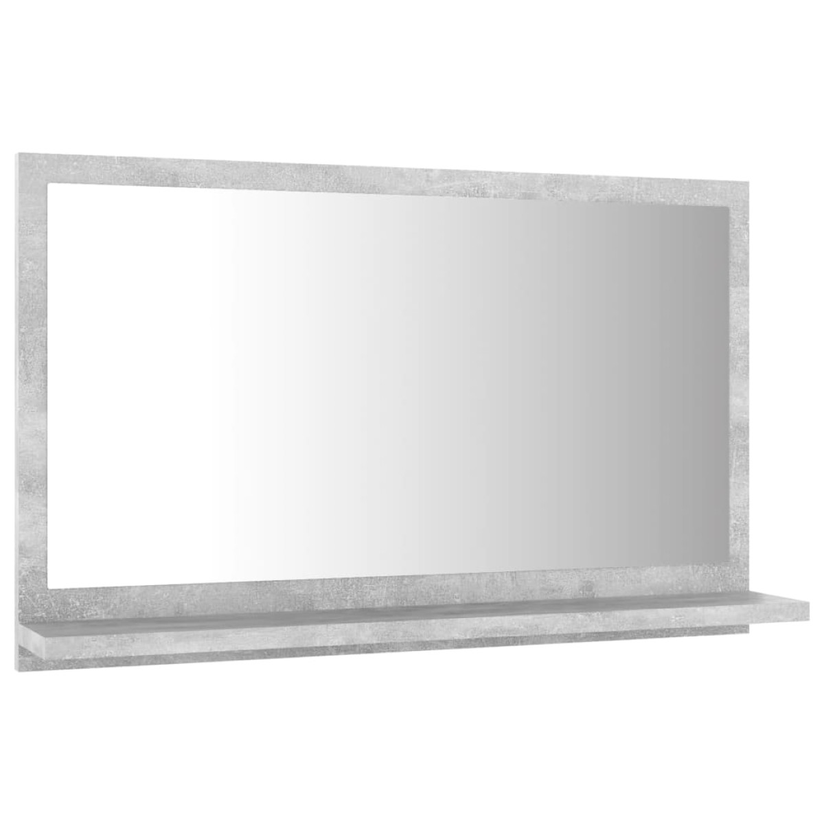 vidaXL Καθρέφτης Μπάνιου Γκρι Σκυροδέματος 60x10,5x37 εκ. Μοριοσανίδα