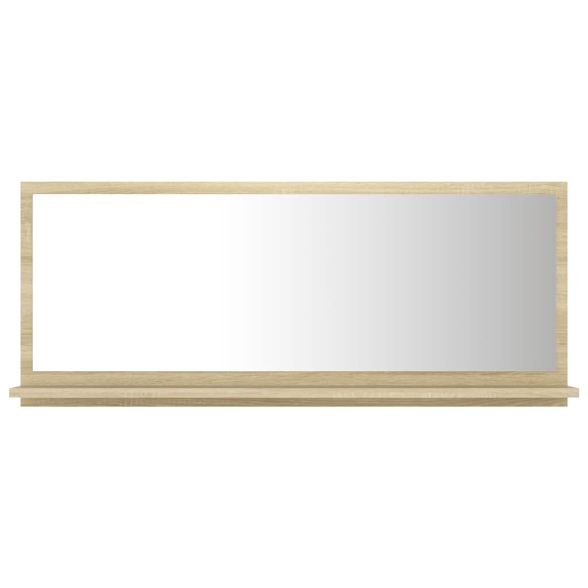 vidaXL Καθρέφτης Μπάνιου Sonoma Δρυς 90 x 10,5 x 37 εκ. Μοριοσανίδα