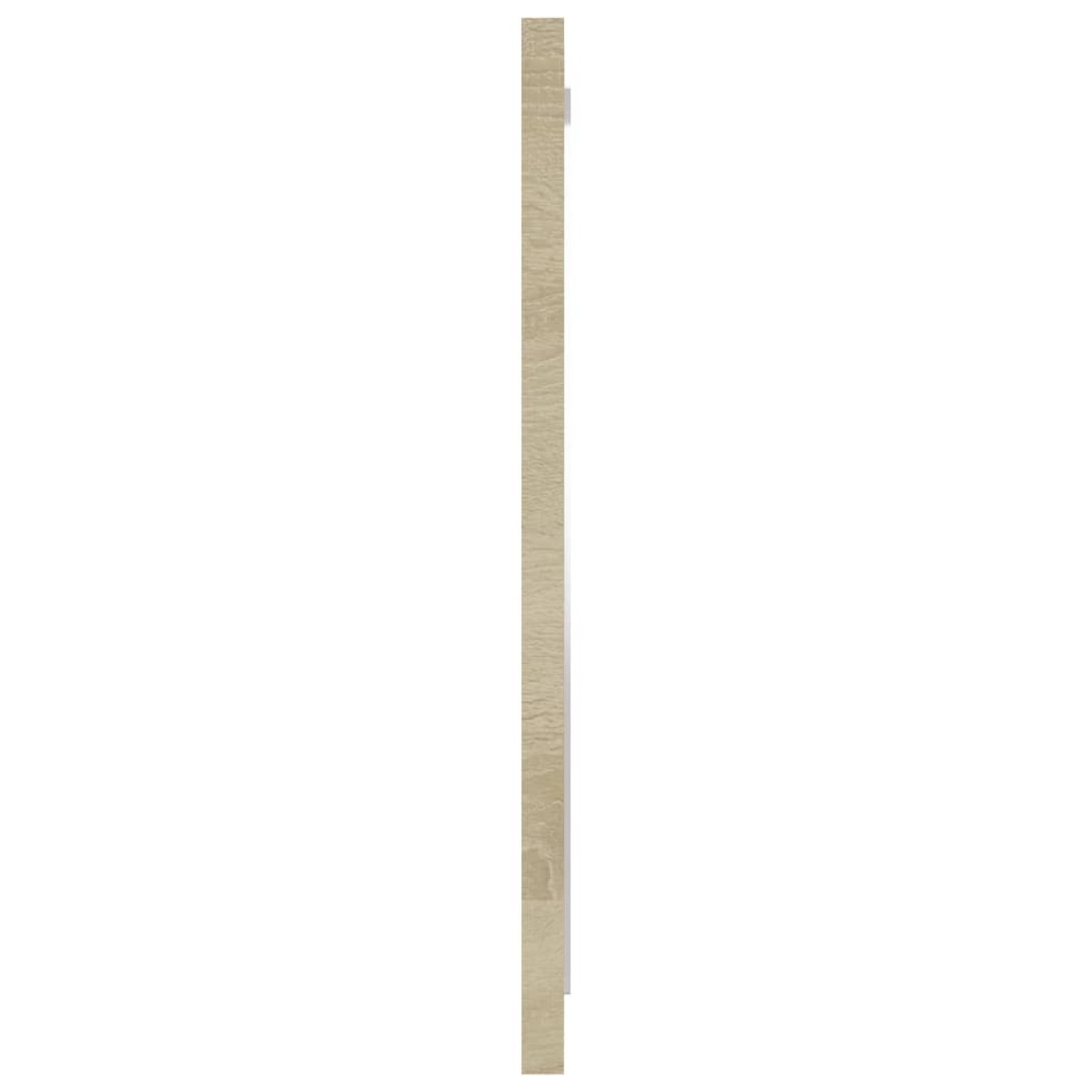 vidaXL Καθρέφτης Μπάνιου Sonoma Δρυς 40 x 1,5 x 37 εκ. από Μοριοσανίδα
