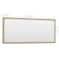 vidaXL Καθρέφτης Μπάνιου Sonoma Δρυς 90 x 1,5 x 37 εκ. Μοριοσανίδα