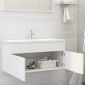 vidaXL Ντουλάπι Νιπτήρα Λευκό 100 x 38,5 x 46 εκ. από Μοριοσανίδα