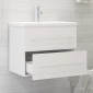 vidaXL Ντουλάπι Νιπτήρα Λευκό 60 x 38,5 x 48 εκ. από Μοριοσανίδα