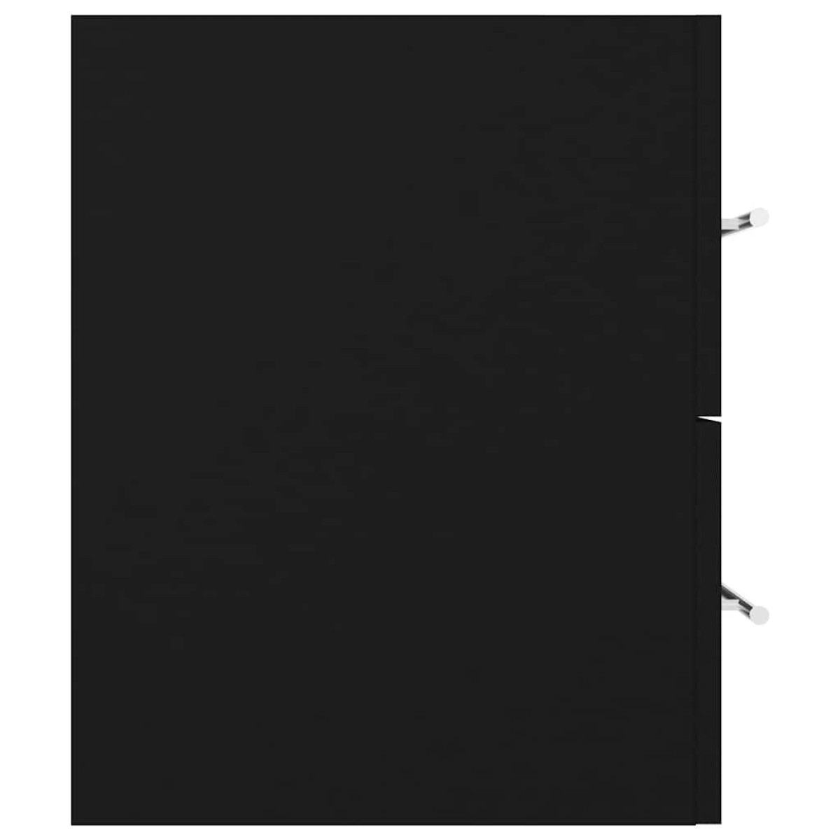 vidaXL Ντουλάπι Νιπτήρα Μαύρο 100 x 38,5 x 48 εκ. από Μοριοσανίδα