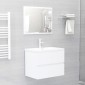 vidaXL Ντουλάπι Νιπτήρα Λευκό 60x38,5x45 εκ. Μοριοσανίδα