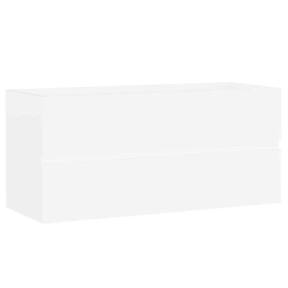 vidaXL Ντουλάπι Νιπτήρα Λευκό 100 x 38,5 x 45 εκ. Μοριοσανίδα