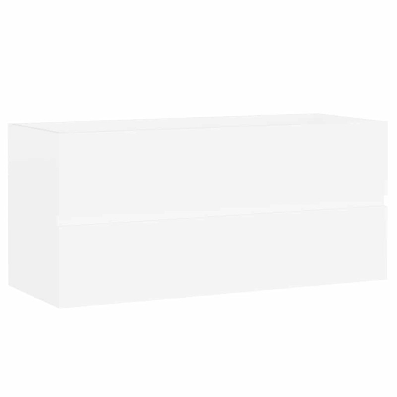 vidaXL Ντουλάπι Νιπτήρα Λευκό 100 x 38,5 x 45 εκ. από Επεξ. Ξύλο