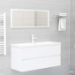 vidaXL Ντουλάπι Νιπτήρα Λευκό 100 x 38,5 x 45 εκ. Μοριοσανίδα