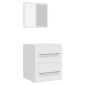 vidaXL Ντουλάπι Μπάνιου με Καθρέφτη Λευκό 41x38,5x48 εκ.