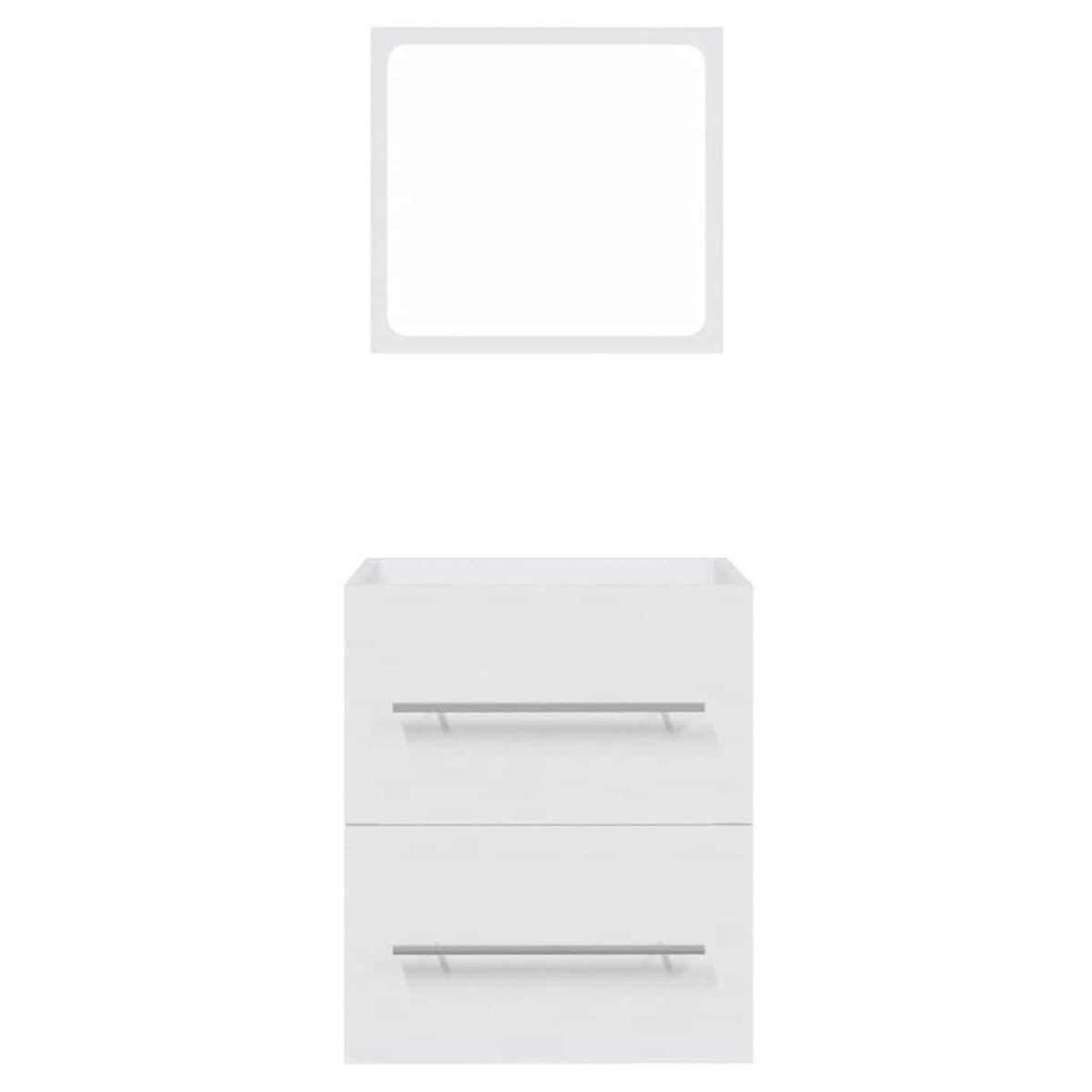 vidaXL Ντουλάπι Μπάνιου με Καθρέφτη Λευκό 41x38,5x48 εκ.