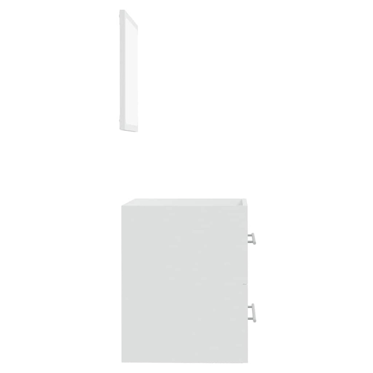 vidaXL Ντουλάπι Μπάνιου με Καθρέφτη Λευκό 41x38,5x48 εκ.