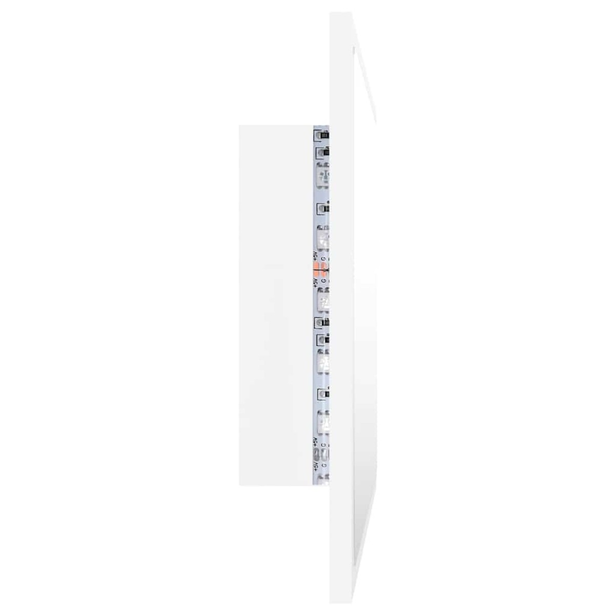 vidaXL Καθρέφτης Μπάνιου με LED Λευκός 60 x 8,5 x 37 εκ. Ακρυλικός