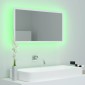 vidaXL Καθρέφτης Μπάνιου με LED Λευκός 80 x 8,5 x 37 εκ. Ακρυλικός