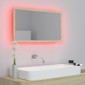 vidaXL Καθρέφτης Μπάνιου με LED Sonoma Δρυς 80x8,5x37 εκ. Ακρυλικός
