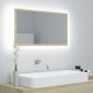 vidaXL Καθρέφτης Μπάνιου με LED Sonoma Δρυς 80x8,5x37 εκ. Ακρυλικός