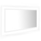 vidaXL Καθρέφτης Μπάνιου με LED Λευκός 90 x 8,5 x 37 εκ. Ακρυλικός