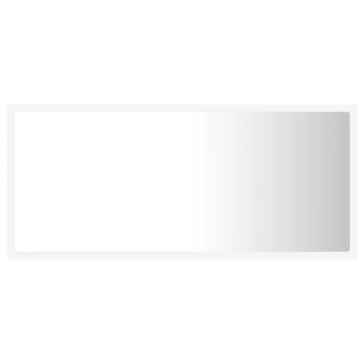 vidaXL Καθρέφτης Μπάνιου με LED Λευκός 90 x 8,5 x 37 εκ. Ακρυλικός