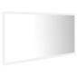 vidaXL Καθρέφτης Μπάνιου με LED Λευκός 90 x 8,5 x 37 εκ. Ακρυλικός