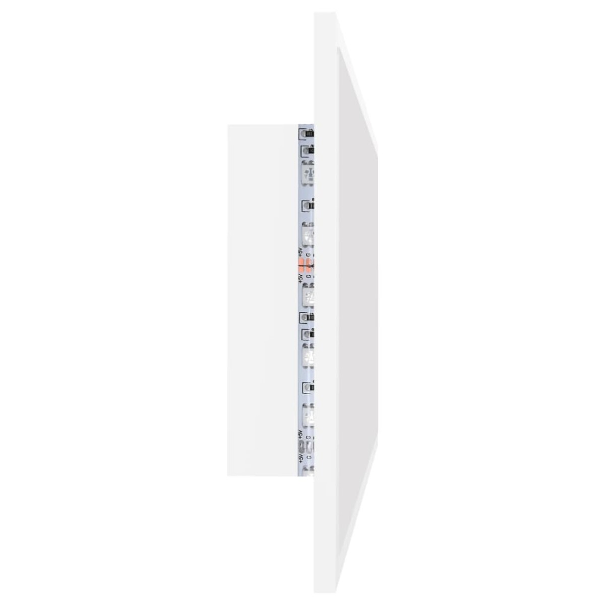 vidaXL Καθρέφτης Μπάνιου με LED Λευκός 90 x 8,5 x 37 εκ. Ακρυλικός