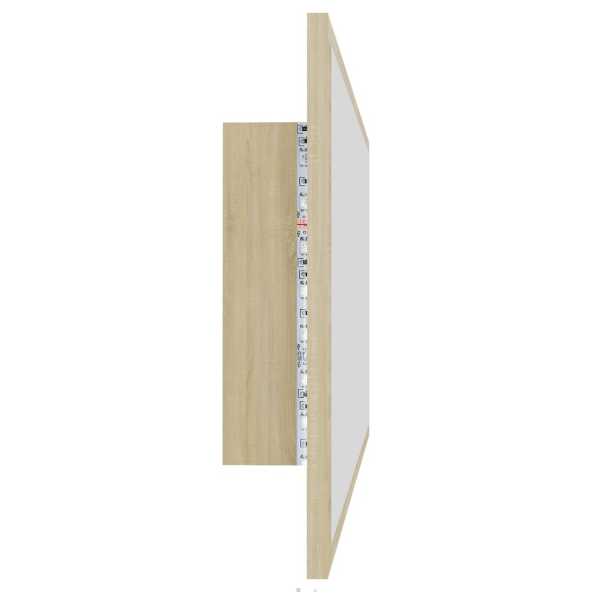 vidaXL Καθρέφτης Μπάνιου με LED Sonoma Δρυς 90x8,5x37 εκ. Ακρυλικός