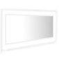 vidaXL Καθρέφτης Μπάνιου με LED Λευκός 100x8,5x37 εκ. Ακρυλικός