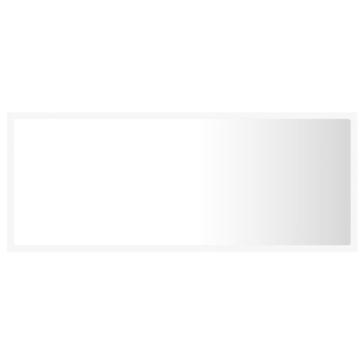 vidaXL Καθρέφτης Μπάνιου με LED Λευκός 100x8,5x37 εκ. Ακρυλικός