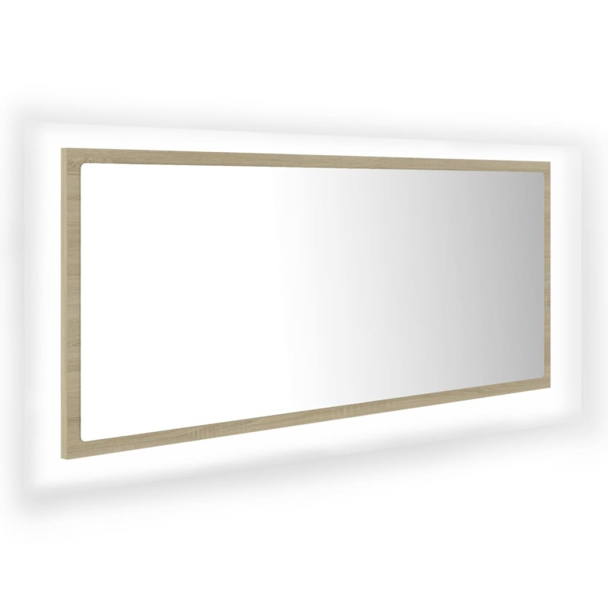 vidaXL Καθρέφτης Μπάνιου με LED Sonoma Δρυς 100x8,5x37 εκ. Ακρυλικός
