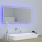 vidaXL Καθρέφτης Μπάνιου με LED Sonoma Δρυς 100x8,5x37 εκ. Ακρυλικός
