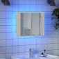 vidaXL Καθρέφτης Μπάνιου με Ντουλάπι LED Λευκός 60x12x45 εκ. Ακρυλικός