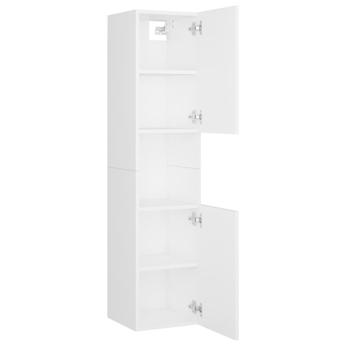 vidaXL Στήλη Μπάνιου Λευκή 30 x 30 x 130 εκ. Μοριοσανίδα