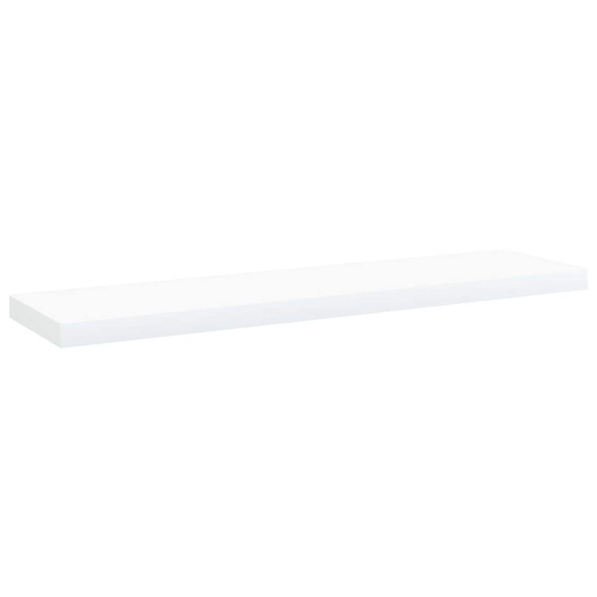vidaXL Ράφια Βιβλιοθήκης 4 τεμ. Λευκά 40x10x1,5 εκ. από Μοριοσανίδα