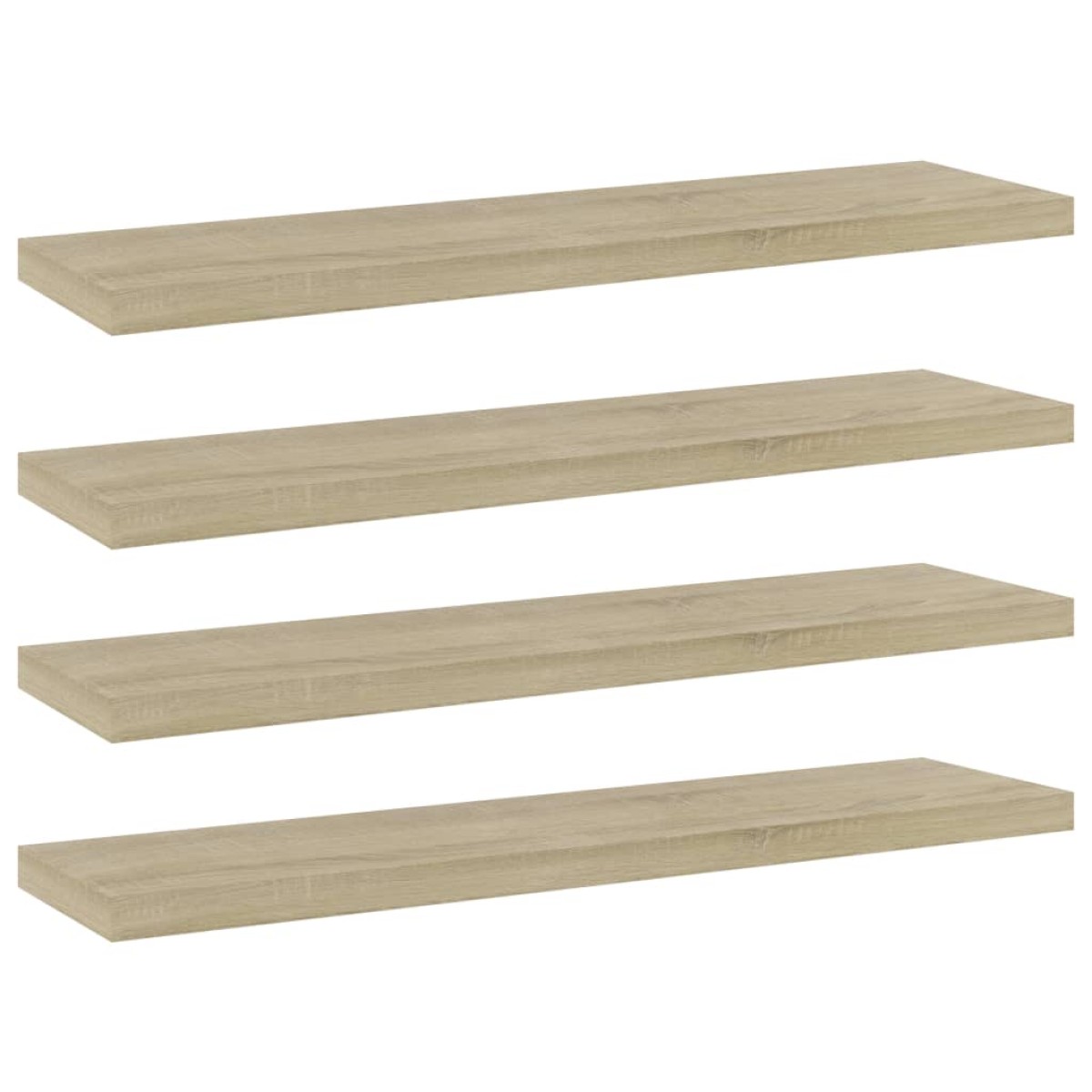 vidaXL Ράφια Βιβλιοθήκης 4 τεμ. Sonoma Δρυς 40x10x1,5 εκ. Μοριοσανίδα