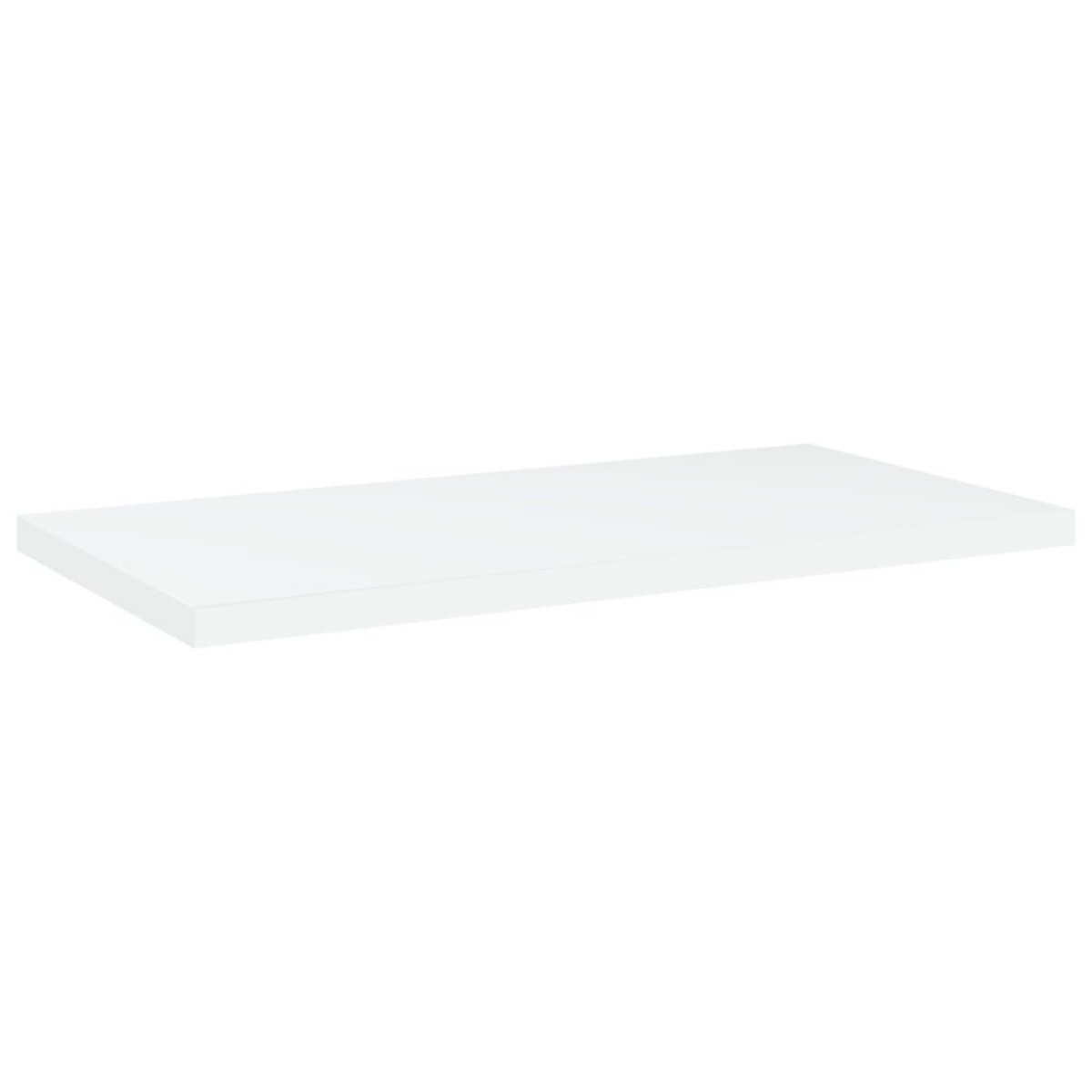 vidaXL Ράφια Βιβλιοθήκης 4 τεμ. Λευκά 40x20x1,5 εκ. από Μοριοσανίδα