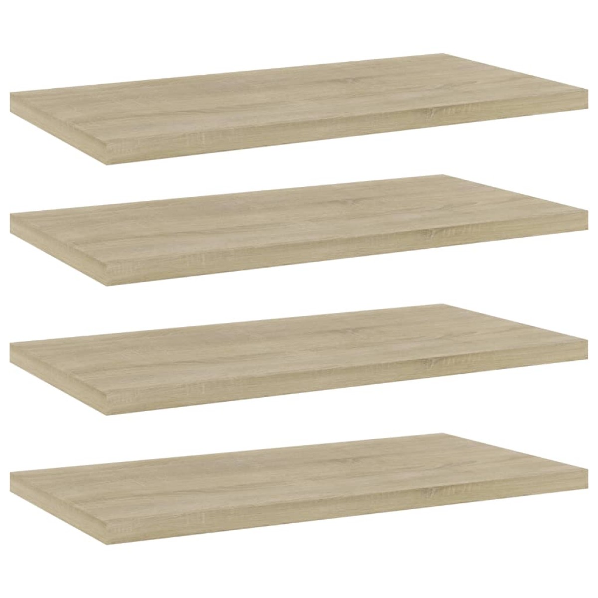 vidaXL Ράφια Βιβλιοθήκης 4 τεμ. Sonoma Δρυς 40x20x1,5 εκ. Μοριοσανίδα