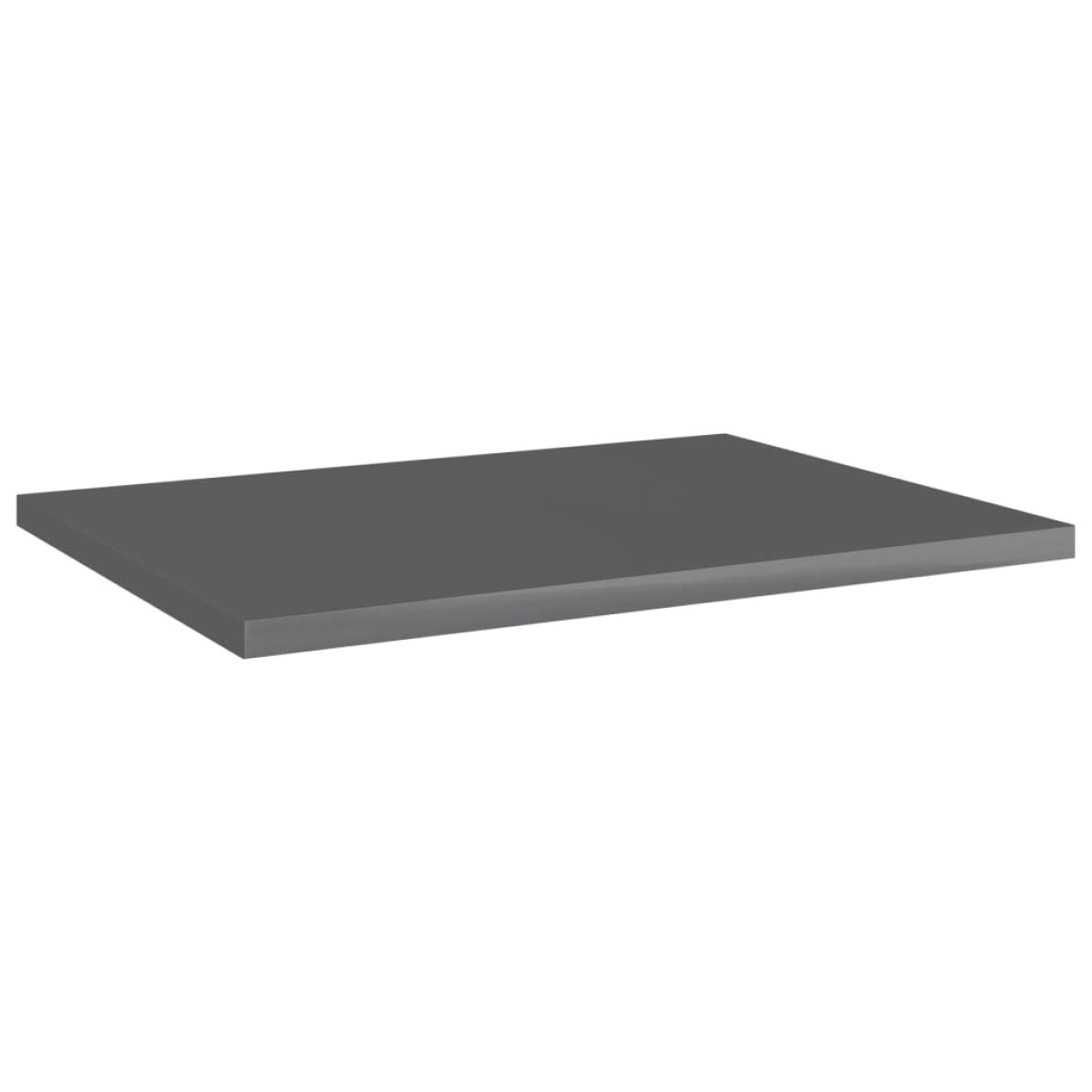 vidaXL Ράφια Βιβλιοθήκης 4 τεμ. Γυαλ. Γκρι 40x30x1,5 εκ. Μοριοσανίδα