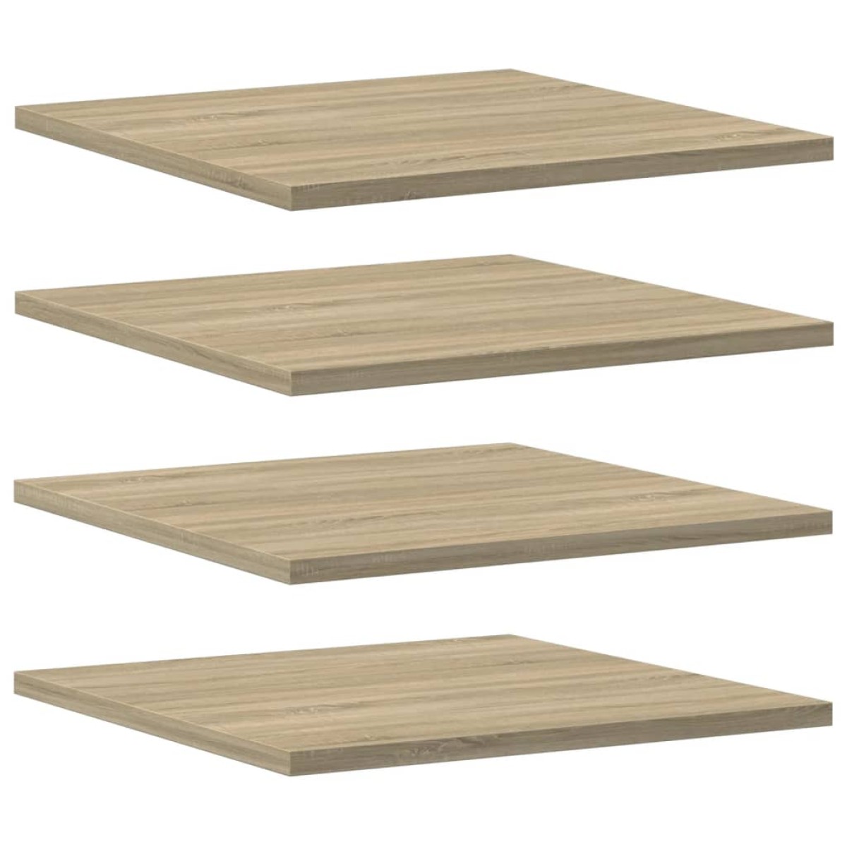 vidaXL Ράφια Βιβλιοθήκης 4 τεμ. Sonoma Δρυς 40x40x1,5 εκ. Μοριοσανίδα