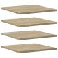 vidaXL Ράφια Βιβλιοθήκης 4 τεμ. Sonoma Δρυς 40x40x1,5 εκ. Μοριοσανίδα