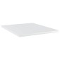 vidaXL Ράφια Βιβλιοθήκης 8 τεμ. Γυαλ. Λευκό 40x50x1,5 εκ. Μοριοσανίδα