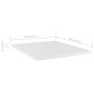 vidaXL Ράφια Βιβλιοθήκης 8 τεμ. Γυαλ. Λευκό 40x50x1,5 εκ. Μοριοσανίδα
