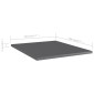 vidaXL Ράφια Βιβλιοθήκης 8 τεμ. Γυαλ. Γκρι 40x50x1,5 εκ. Μοριοσανίδα