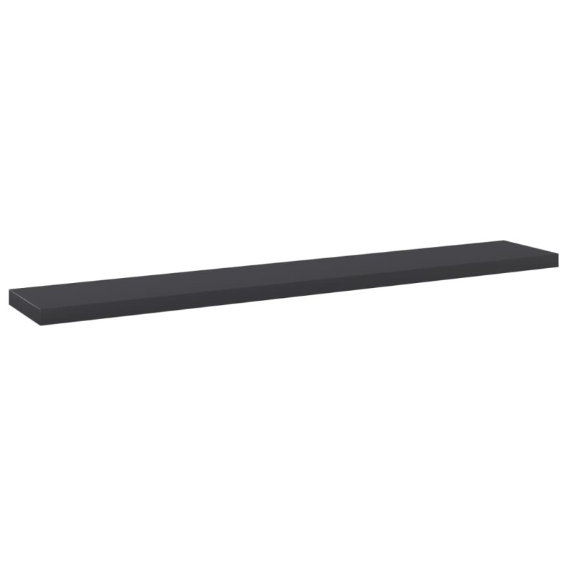vidaXL Ράφια Βιβλιοθήκης 4 τεμ. Γκρι 60x10x1,5 εκ. από Μοριοσανίδα