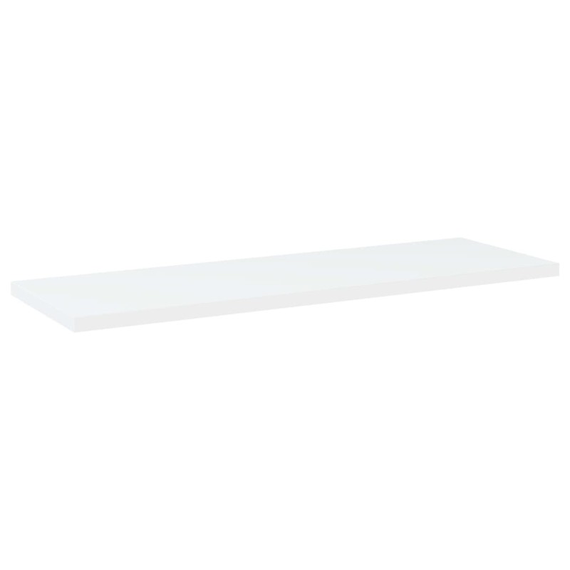 vidaXL Ράφια Βιβλιοθήκης 4 τεμ. Λευκά 60x20x1,5 εκ. από Επεξ.Ξύλο