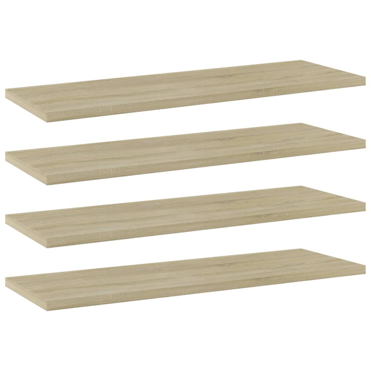 vidaXL Ράφια Βιβλιοθήκης 4 τεμ. Sonoma Δρυς 60x20x1,5 εκ. Μοριοσανίδα