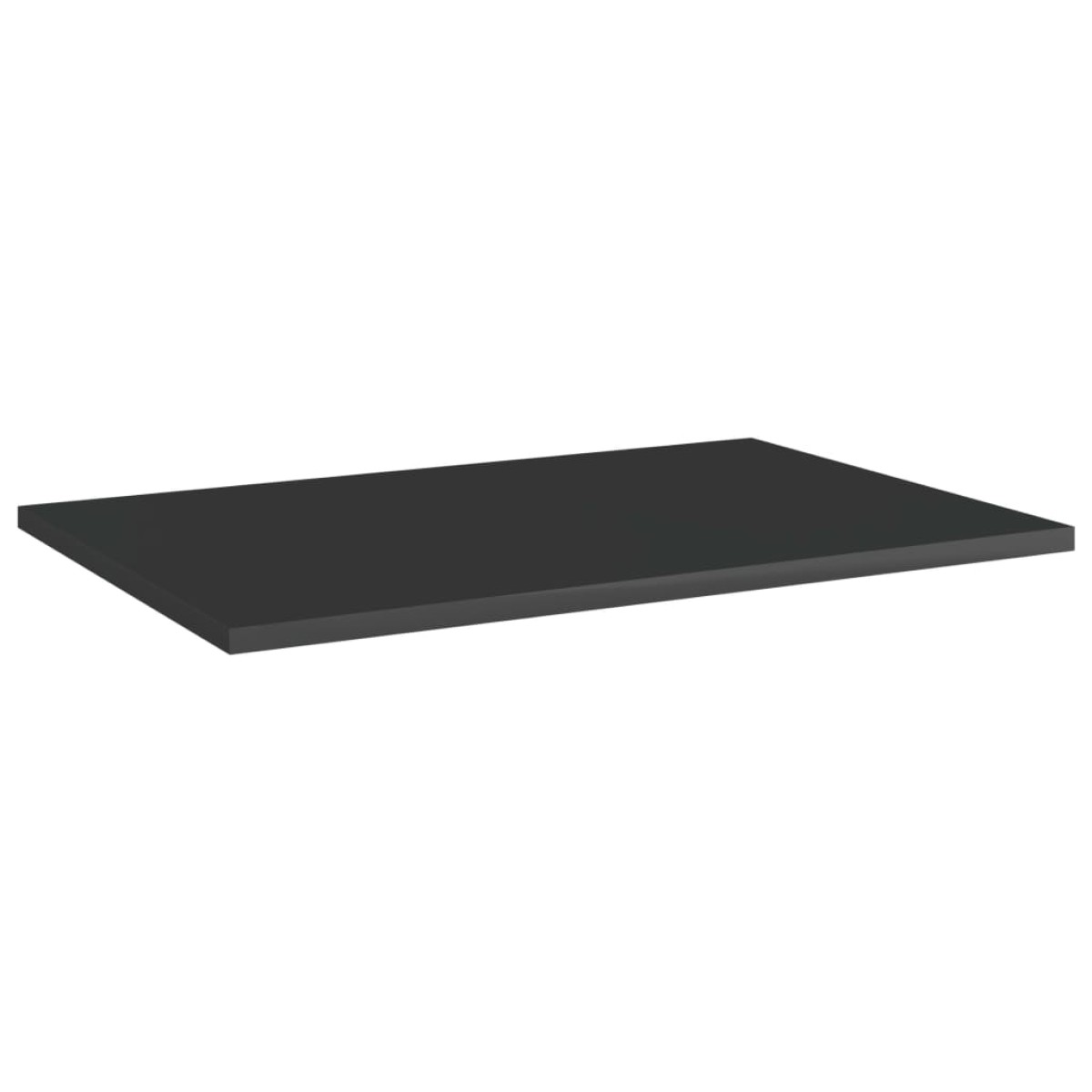 vidaXL Ράφια Βιβλιοθήκης 8 τεμ. Γυαλ. Μαύρο 60x40x1,5 εκ. Μοριοσανίδα