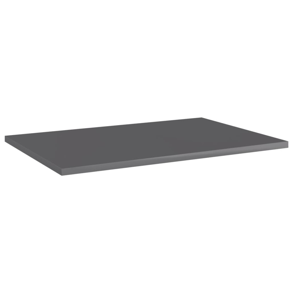 vidaXL Ράφια Βιβλιοθήκης 8 τεμ. Γυαλ. Γκρι 60x40x1,5 εκ. Μοριοσανίδα