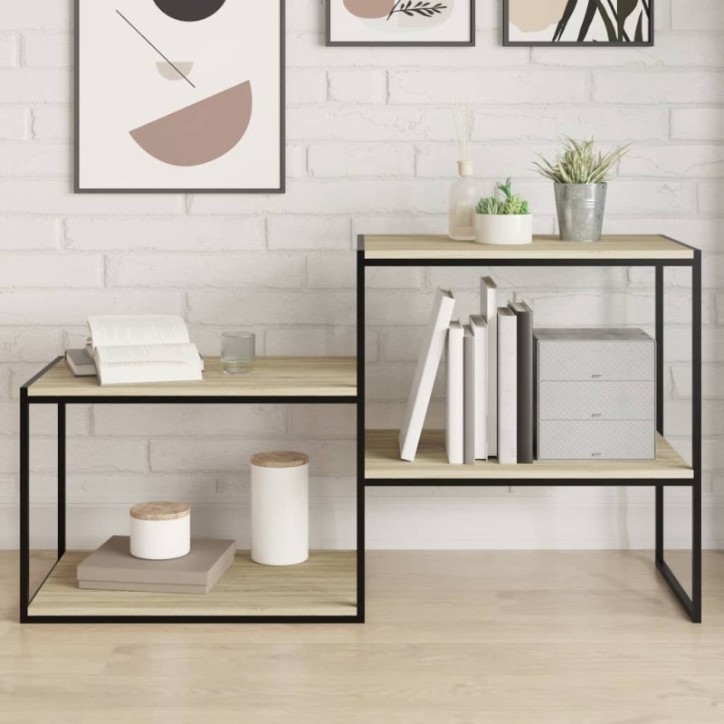 vidaXL Ράφια Βιβλιοθήκης 8 τεμ. Sonoma Δρυς 60x50x1,5 εκ. Μοριοσανίδα