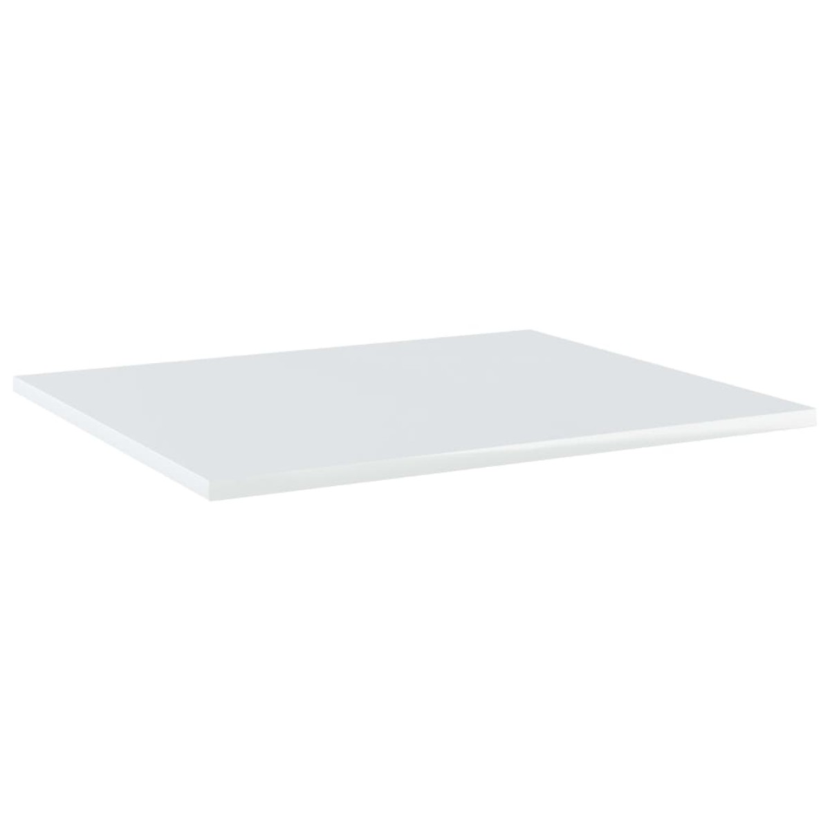 vidaXL Ράφια Βιβλιοθήκης 8 τεμ. Γυαλ. Λευκό 60x50x1,5 εκ. Μοριοσανίδα